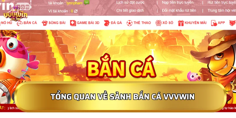 Tổng quan về sảnh bắn cá VVVWin