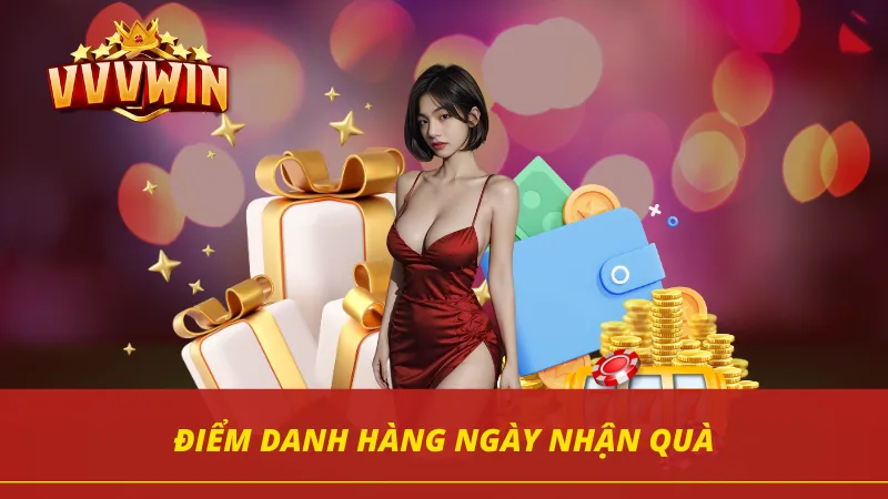 Chương trình điểm danh hàng ngày nhận quà cùng VVVWIN